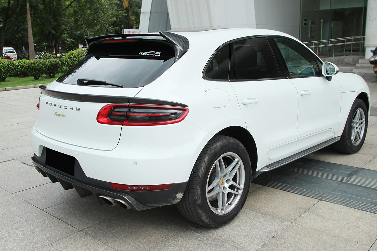 DarwinPRO 2014-2019 Porshe Macan BS Style Carbon Fiber Rear Decklid Spoiler