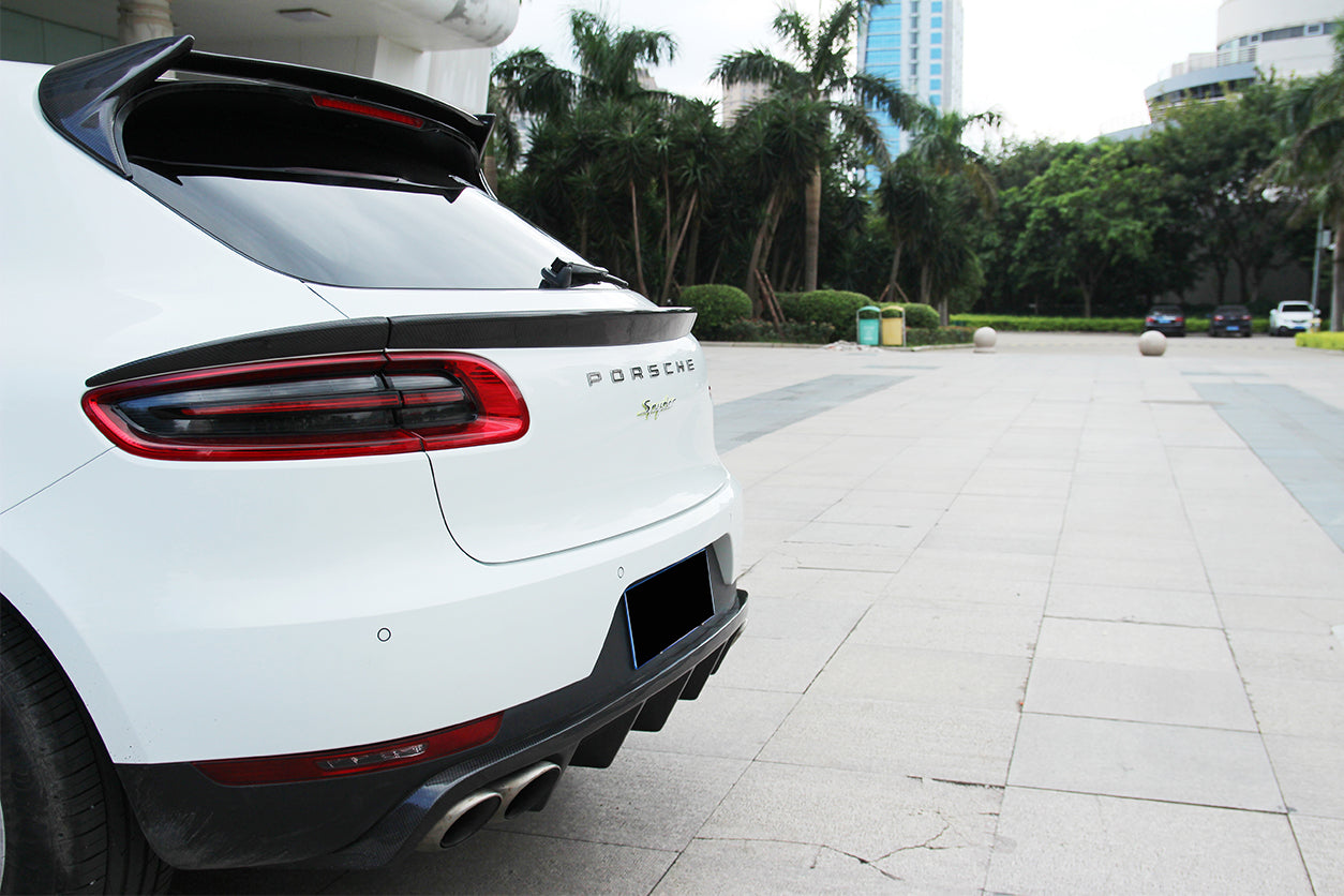DarwinPRO 2014-2019 Porsche Macan BS Style Carbon Fiber Rear Diffuser