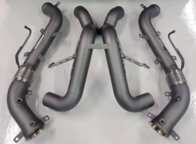 Unobtainium McLaren 570S 3" X-Pipe Race Exhaust - image 4