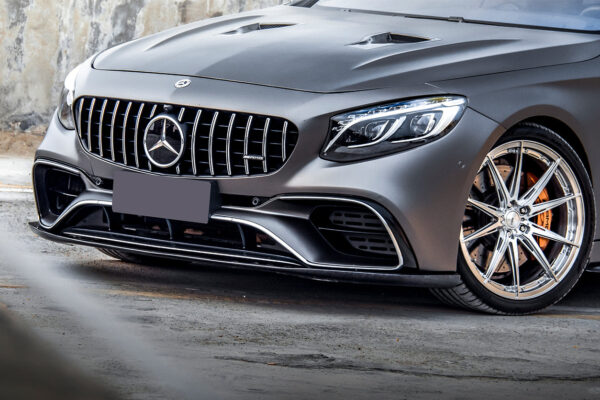 DarwinPRO 2018-2021 Mercedes Benz C217 S63 & S65 AMG Coupe BKSS Style Carbon Fiber Front Lip