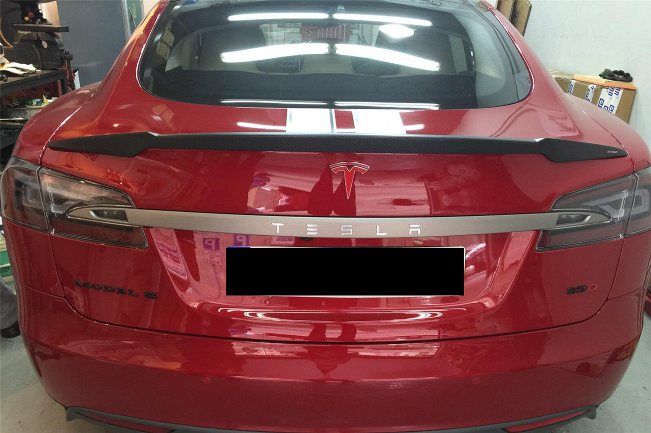 DarwinPRO 2012-2015 Tesla S Pre-facelift RS Style Carbon Fiber Trunk Spoiler
