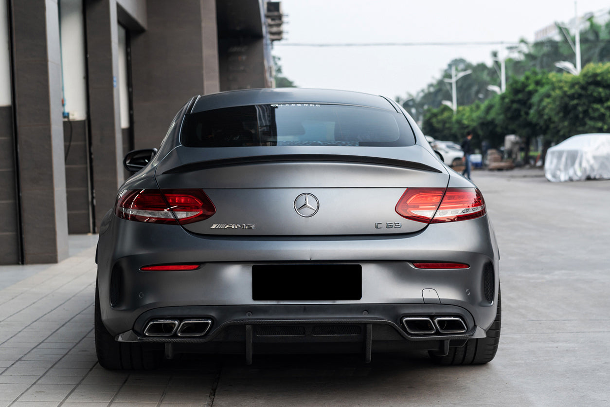 DarwinPRO 2015-2018 Mercedes Benz W205 C63 S AMG Coupe PS Style Rear Diffuser