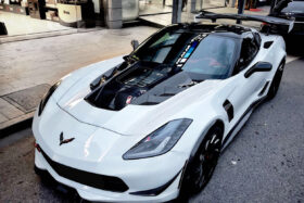 DarwinPRO 2013-2019 Corvette C7 Z06 Grandsport AR Style Carbon Fiber Side Skirts Extension - image 1