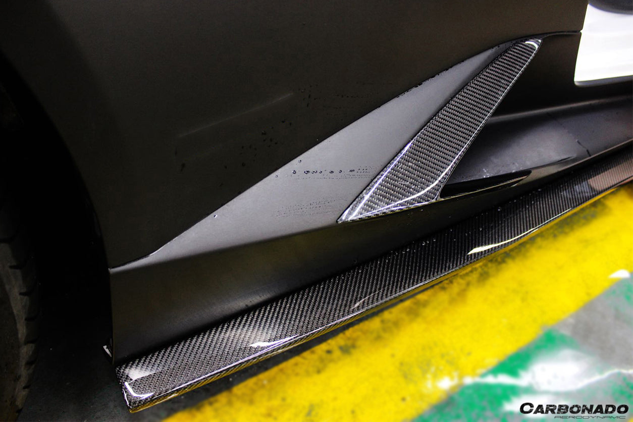 DarwinPRO 2015-2019 Lamborghini Huracan LP610 LP580 RZS Style Side Skirts Vent Canards