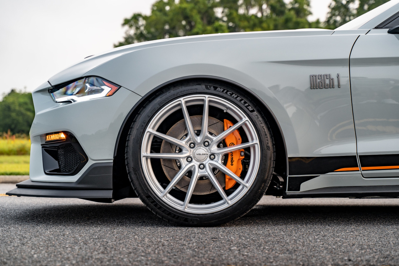 2015-2026 Ford Mustang – Steeda Orange Brembo Front Brake Calipers - Pair (2)
