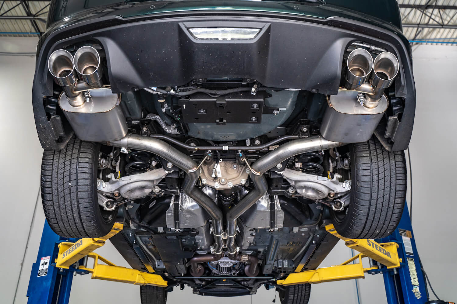 2018-2023 Ford Mustang GT – Steeda 3" Cat-Back Exhaust System - 304 Stainless (2)