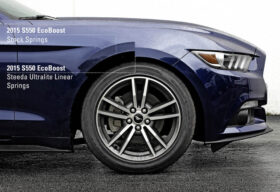 2015-2023 Ford Mustang EcoBoost – Steeda Ultralite Lowering Springs - Linear (3)