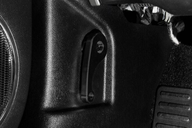 2015-2023 Ford Mustang – Steeda Black Anodized Billet Aluminum Interior Hood Latch Release Lever