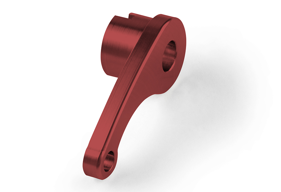 2015-2023 Ford Mustang – Steeda Red Anodized Billet Aluminum Interior Hood Latch Release Lever (2)