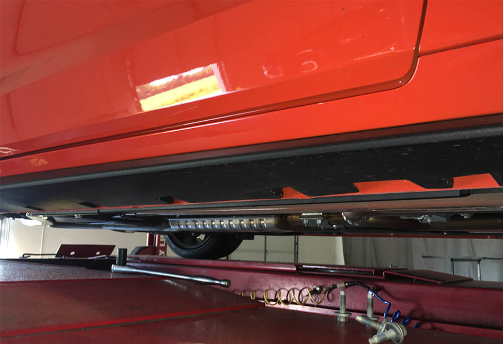 2015-2026 Ford Mustang GT/EcoBoost/V6 – Steeda Convertible Low-Profile Jacking Rails (2)