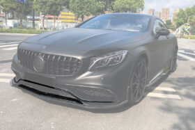 DarwinPRO 2014-2017 Mercedes Benz C217 S63 S65 AMG Coupe Carbon Fiber Front Bumper Lip - image 1