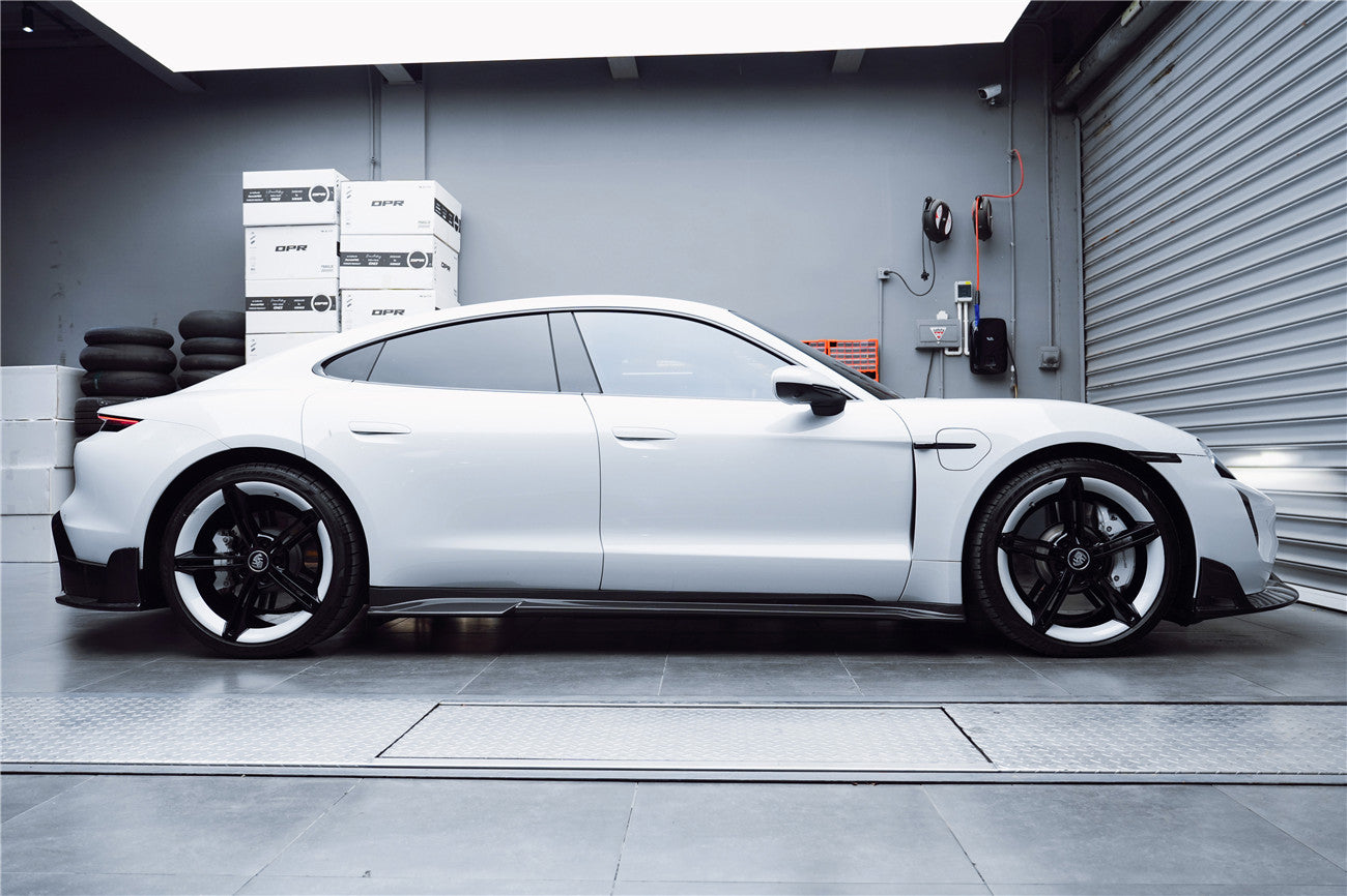 DarwinPRO 2020-2024 Porsche Taycan Sedan, ST, CT CADO Style Side Skirts | Fits 4, 4S, GTS, Turbo, Turbo S