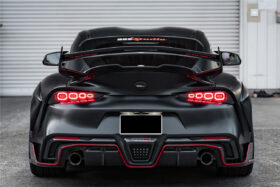 DarwinPRO 2019-UP Toyota GR Supra (J29 & DB) A90 A91 BKSS Style Part Carbon Fiber Rear Bumper - image 1