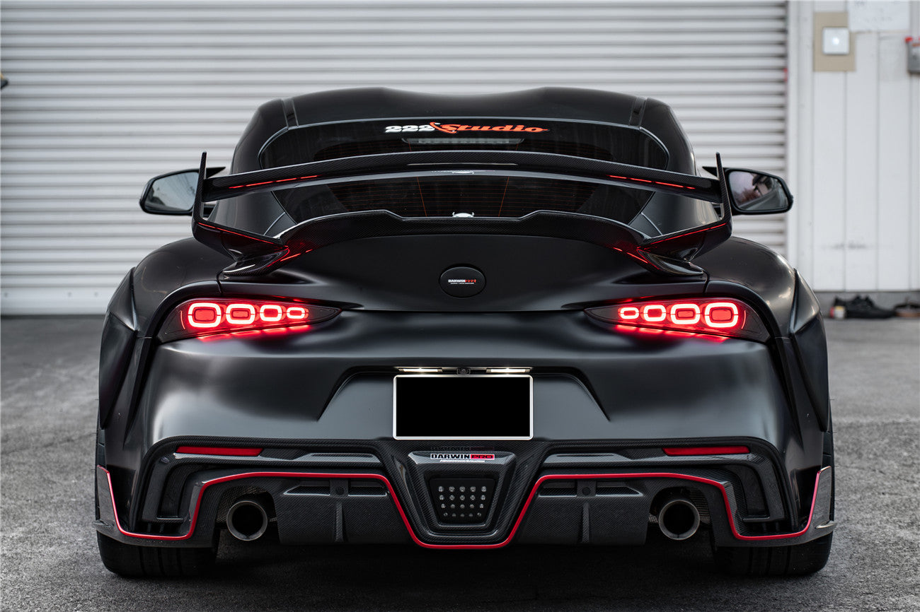 DarwinPRO 2019-UP Toyota GR Supra (J29 & DB) A90 A91 BKSS Style Part Carbon Fiber Rear Bumper