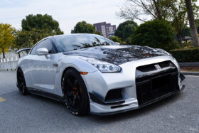 DarwinPRO 2008-2023 Nissan GTR R35 CBA DBA TPR Style Partial Carbon Fiber Front Bumper - image 1