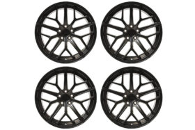 2005-2026 Ford Mustang – Steeda Trident Satin Black Square HPDE Wheel & Tire Package - 19x11 (2)