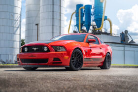 2005-2026 Ford Mustang – Steeda Trident Satin Black Square HPDE Wheel & Tire Package - 19x11 (4)