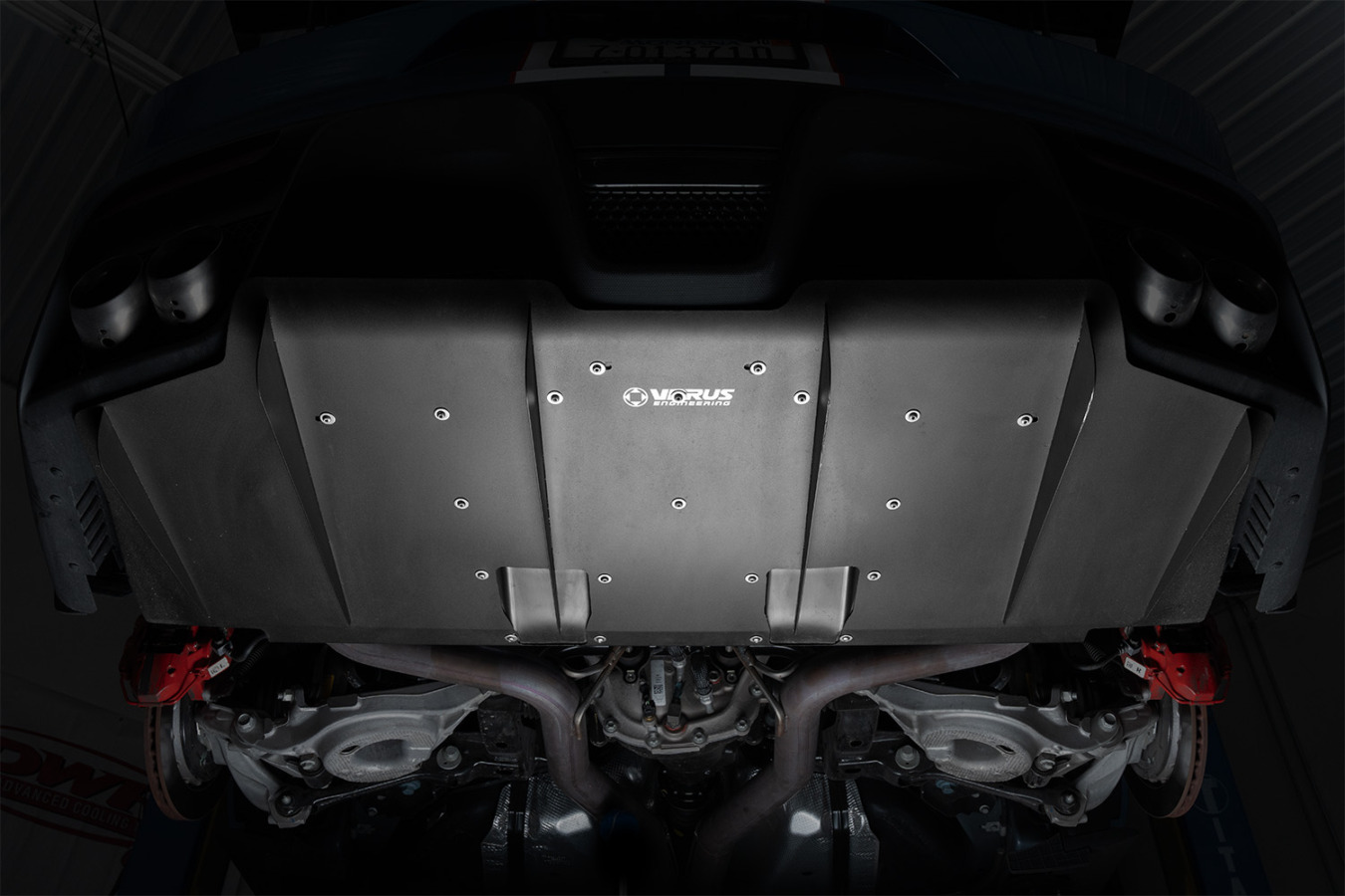 Verus Engineering 2015-2020 Ford Mustang Shelby GT350 Rear Diffuser Install Kit for Diffuser Cooler