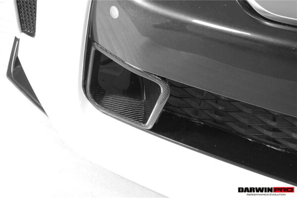 DarwinPRO 2017-2023 Nissan GTR R35 EBA BKSS Style Carbon Fiber Front Bumper Vents