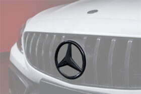 DarwinPRO 2015-2018 Mercedes Benz W205 C63 & C63S AMG Coupe IMP Carbon Fiber Grille LOGO Cover - image 1