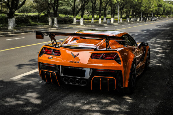 DarwinPRO 2013-2019 Corvette C7 Z51 Z06 Grandsport AR Style Carbon Fiber Trunk Wing Spoiler