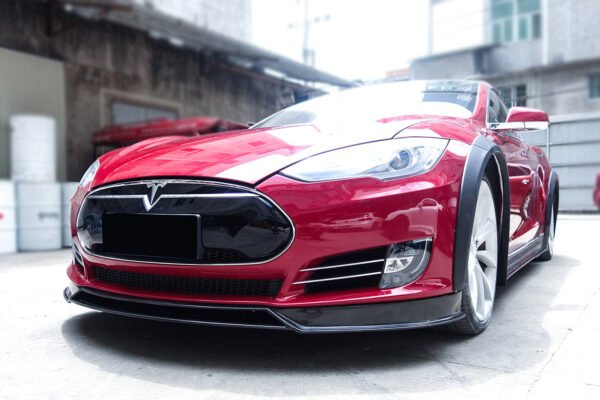 DarwinPRO 2012-2015 Tesla S Pre-facelift RS Style Carbon Fiber Front Lip With Undertray