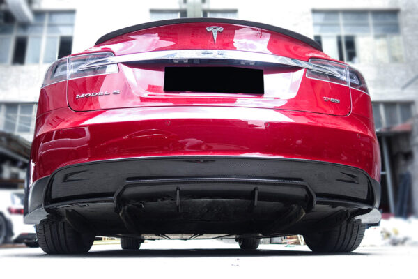 DarwinPRO 2012-2015 Tesla S Pre-facelift RS Style Carbon Fiber Rear Lip