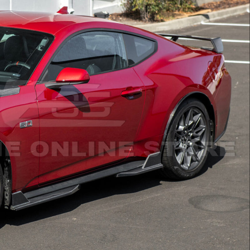 2024-2026 Ford Mustang S650 Rear Quarter Fender Flare Extensions installed