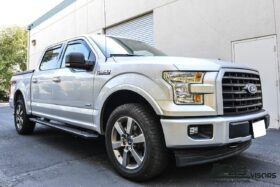 2015-2020 Ford F-150 Crew Cab Smoke Tinted Window Visors / Wind Deflectors / Rain Guards (4-Piece Set) - image 3