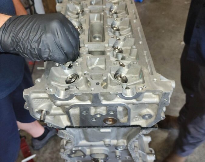 EMS ported and assembled 2.3L EcoBoost cylinder head for 2015-2023 Ford Mustang