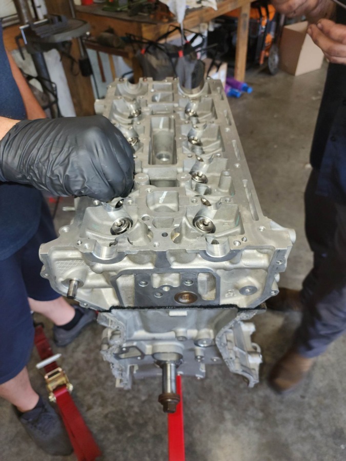 EMS ported and assembled 2.3L EcoBoost cylinder head for 2015-2023 Ford Mustang