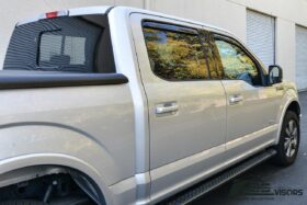 2015-2020 Ford F-150 Crew Cab Smoke Tinted Window Visors / Wind Deflectors / Rain Guards (4-Piece Set) - image 6
