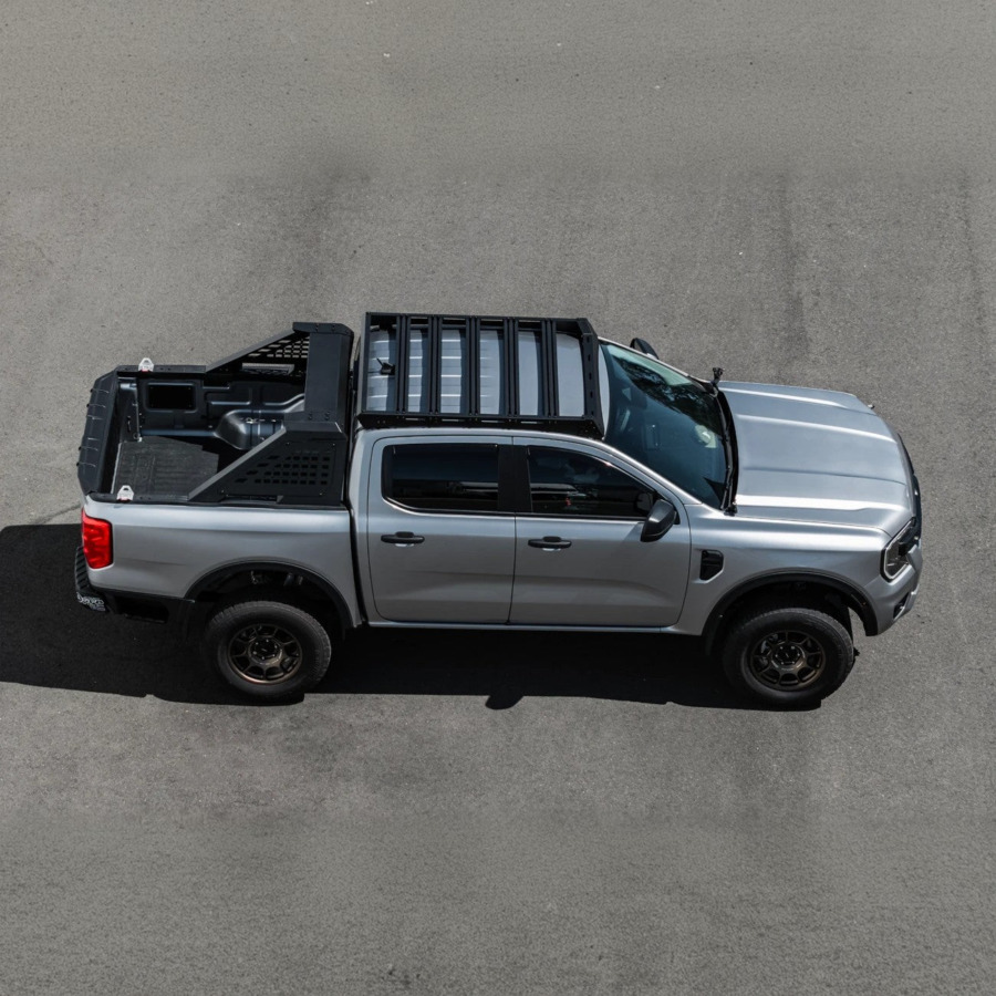 2024–2026 Ford Ranger Off-Road Carbon Steel Bed Sport Roll Bar – Textured Black