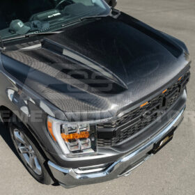 2021-2026 Ford F-150 Carbon Fiber Cowl Hood Cover - image 3