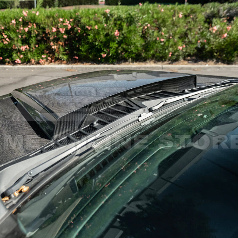 2021-2026 Ford F-150 Carbon Fiber Cowl Hood Cover installed