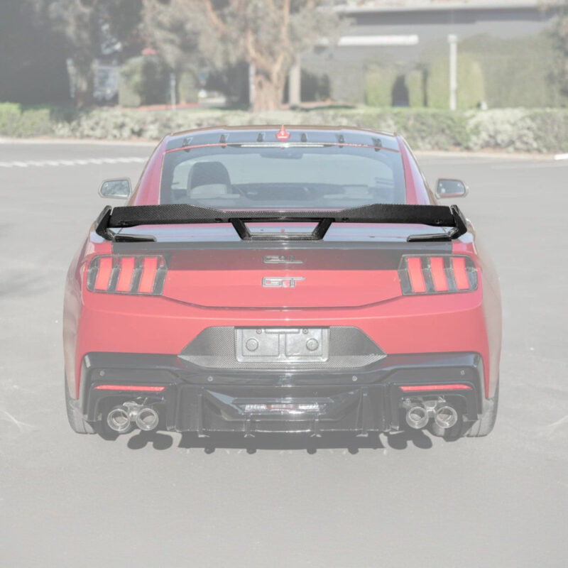 2024-2026 Ford Mustang S650 Dark Horse-Style Rear Wing & Wickerbill Spoiler Kit installed