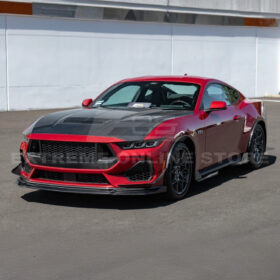 2024-2026 Ford Mustang S650 GT Front Bumper Canards | Dry Carbon Fiber & Gloss Black - image 2