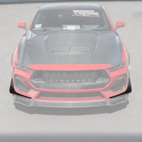 2024-2026 Ford Mustang S650 GT Front Bumper Canards | Dry Carbon Fiber & Gloss Black - image 3