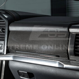 2021-2025 Ford F-150 & Lightning Dry Carbon Fiber Passenger Side Storage Panel Cover - image 3