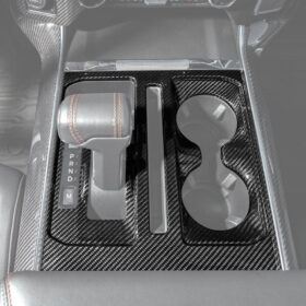 2021-2025 Ford F-150 Dry Carbon Fiber Center Console Gear Shift Panel Cover - image 2