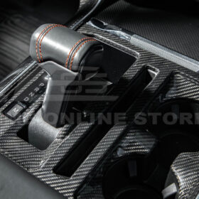 2021-2025 Ford F-150 Dry Carbon Fiber Center Console Gear Shift Panel Cover - image 4