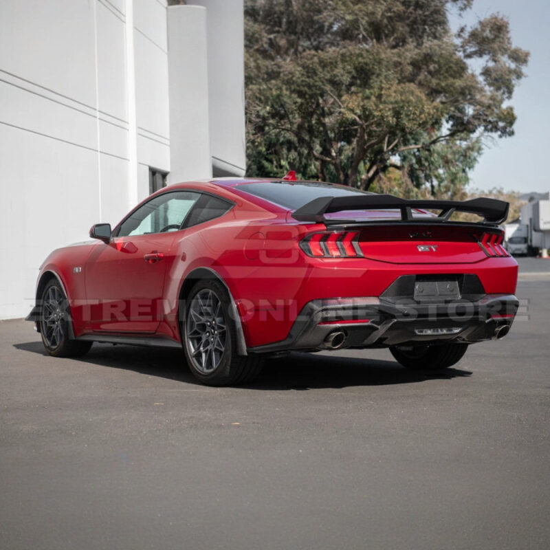 2024-2026 Ford Mustang S650 Dark Horse-Style Rear Wing & Wickerbill Spoiler Kit installed