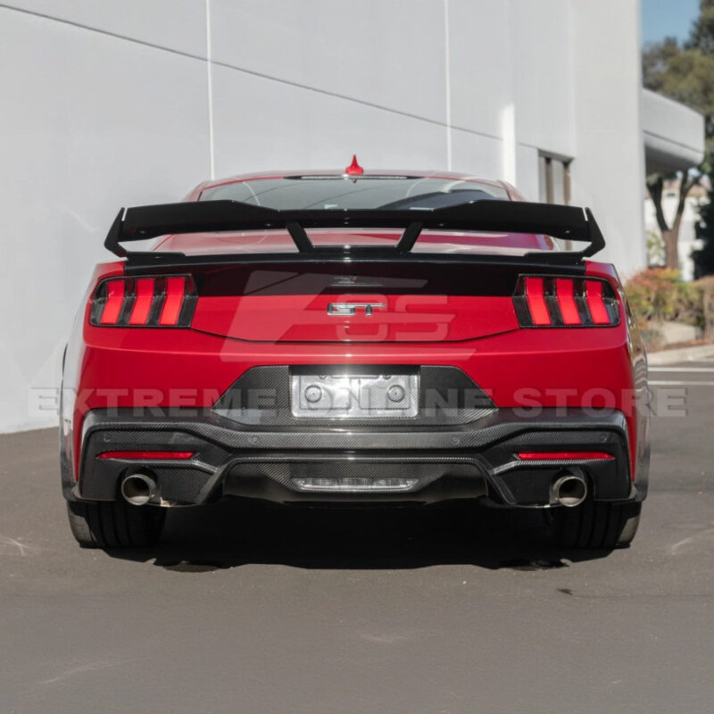 2024-2026 Ford Mustang S650 Dark Horse-Style Rear Wing & Wickerbill Spoiler Kit installed