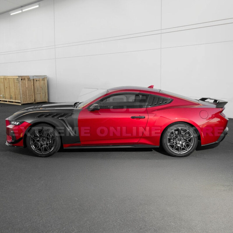 2024-2026 Ford Mustang S650 GTD-Style Front Side Vented Fenders installed