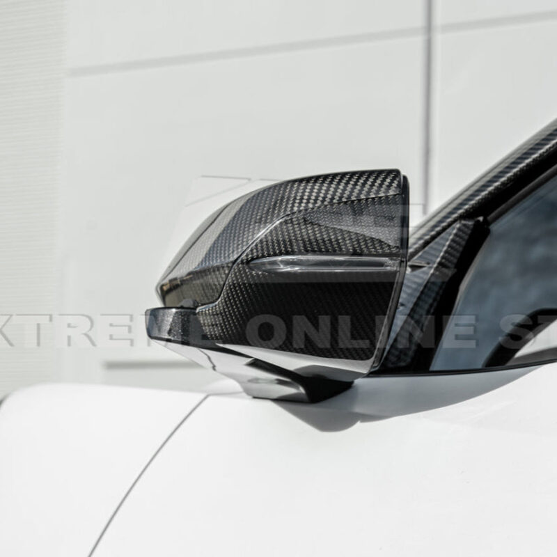 EOS 2020-2026 Chevrolet Corvette C8 Dry Carbon Fiber Replacement Mirror Covers