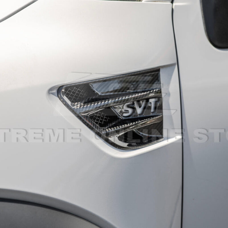 2010-2014 Ford F-150 SVT Raptor Carbon Fiber Side Fender Vents installed