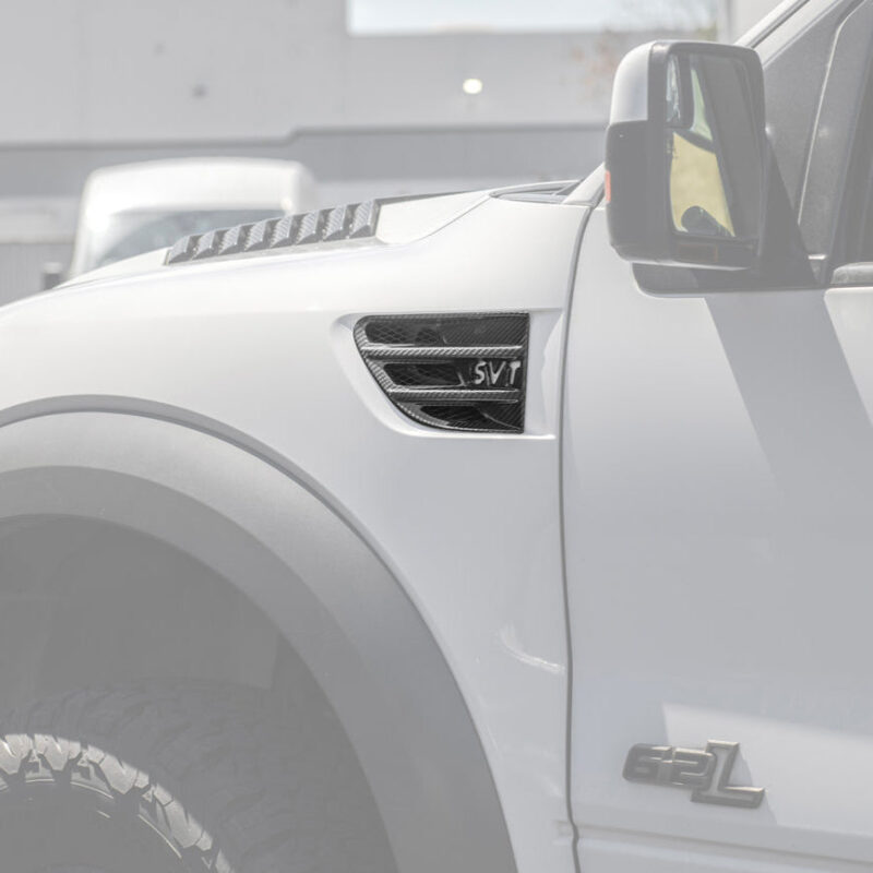 2010-2014 Ford F-150 SVT Raptor Carbon Fiber Side Fender Vents installed