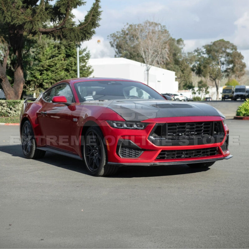 2024–2026 Ford Mustang S650 Dark Horse Style Upper Front Grille Insert installed on Mustang