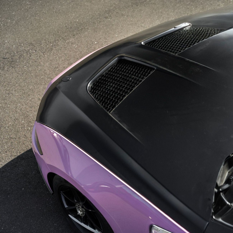 2018–2023 Ford Mustang GTD-Style Aluminum Heat Extractor Hood