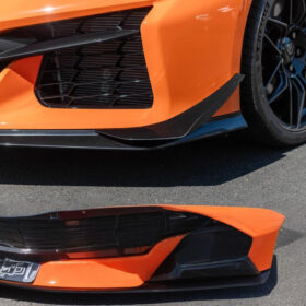 Extreme Online Store Corvette C8 Carbon Fiber Front Bumper Canards (Pair) for C8 Corvette - Image 8